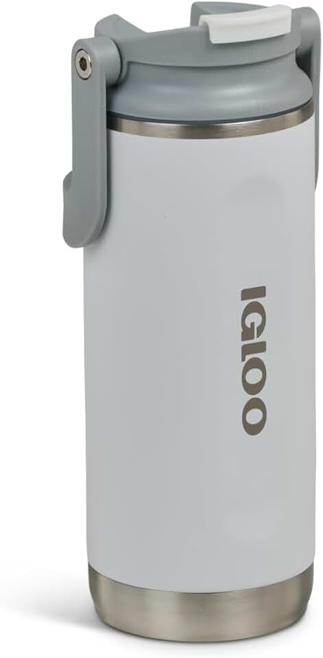 IGLOO Tumbler 16 Borraccia Termica in Acciaio 450 ml – Bottiglia a prova di perdite per sport & outdoor – Doppia parete mantiene caldo o freddo – Tumbler resistente per ogni giorno