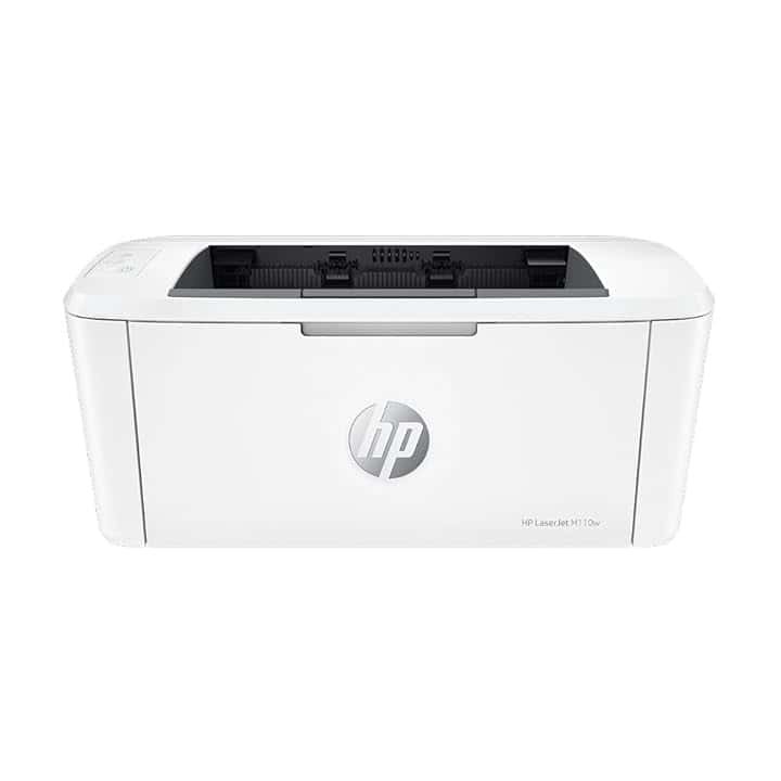 HP LaserJet M110w 7MD66F, Stampante a Singola Funzione Laser A4 Monocromatica, Stampa Fronte e Retro Manuale in Bianco e Nero, 20 ppm, Wi-Fi, Smart, Bianca Blue Angel