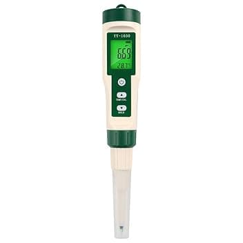 Misuratore Professionale PH per Alimenti con Sensore Ad Alta Precisione Tester Acidità Temperatura per Produzione Formaggio, Carne, Inscatolamento, Impasto, Terreno
