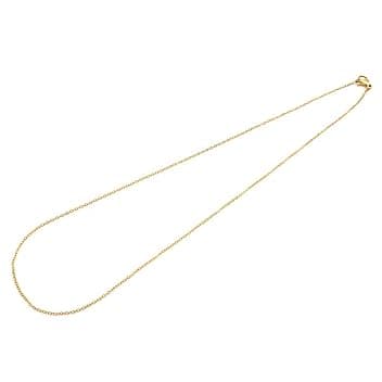 Vintageparts FACHHANDEL FÜR SCHMUCKZUBEHÖR Vintageparts, delicata catena a maglie in acciaio inox 304, color oro, 45 cm, 1 pezzo, ciondolo, creativo, delicato, adulti, bambini, ragazzi, semplice