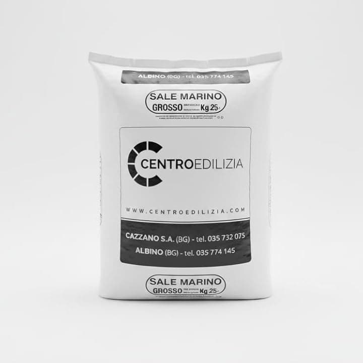 Sale per Disgelo Stradale Sale Marino Grosso Sciogli Neve Confezione 25kg