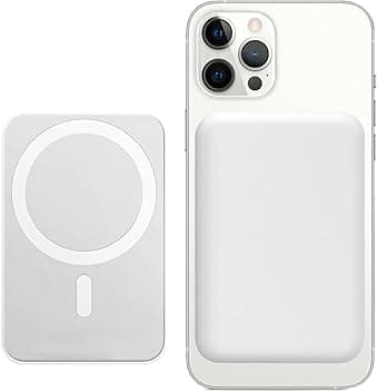Power Bank Magnetico 10000mAh, Wireless Caricatore 20W Ricarica Rapida Powerbank, Magnetico Caricatore Inalámbricos Portatile Batteria Esterna per iPhone 17 16 15 14 13 12 Pro Max Mini Plus Samsung