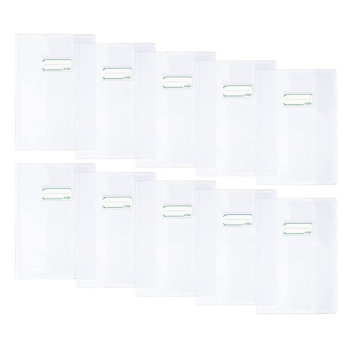 Favorit, Colibì Copertine Quaderni A4 Trasparenti con Etichetta, 10 Pezzi, Prodotto Bio