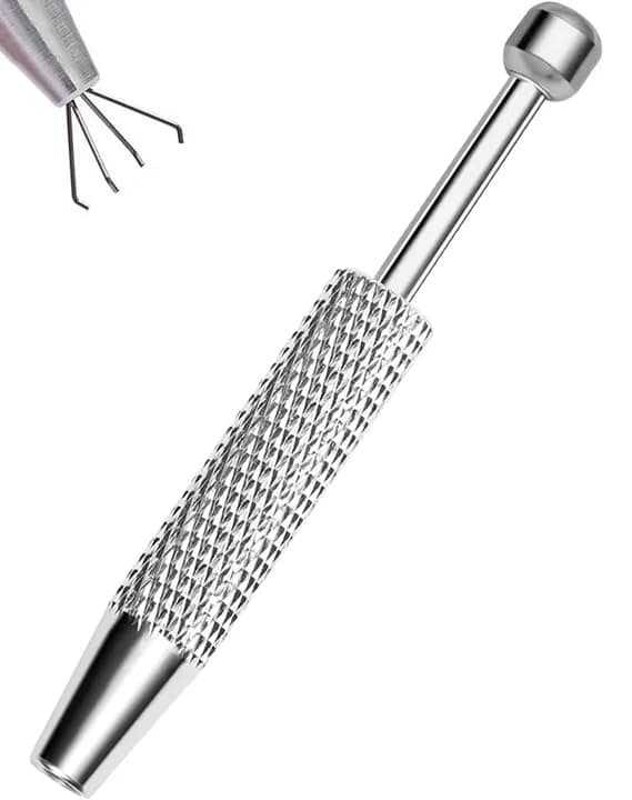 OUFER 6PCS Set di Presa a Sfera, Strumento di Apertura per Sfere di Piercing, 16G 18G Piercing Guiding Needle Tool, Chirurgenstahl Accessori per Piercing a Orecchio e Naso Labret Recycled Claim Standard Blended ClimeCo Certified