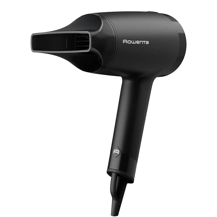 Rowenta Express Style Asciugacapelli, potente, pulsante aria fredda, 2 impostazioni di velocità/temperatura, concentratore per una piega precisa, design compatto e ultraleggero, nero, CV1801