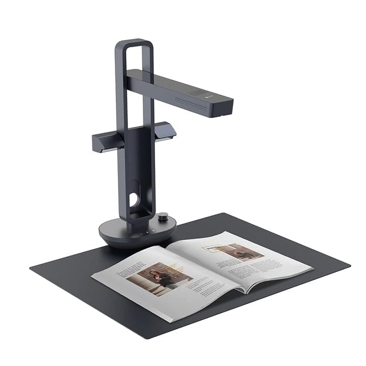 Scanner per Libri e Documenti CZUR Aura Pro, Cattura A3 e A4, Tecnologia AI per Appianare e Ruotare Automaticamente l’Immagine, Pieghevole e Portatile, Compatibile con Windows e Mac OS