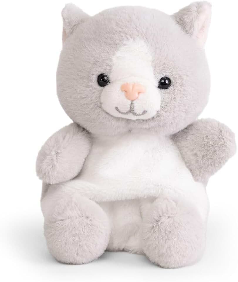 Little Living Nature Snugglies Gatto Peluche – Giocattolo di Stoffa per Bambini, Giocattolo Gatto Morbido e Coccoloso