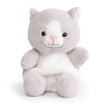 Little Living Nature Snugglies Gatto Peluche – Giocattolo di Stoffa per Bambini, Giocattolo Gatto Morbido e Coccoloso