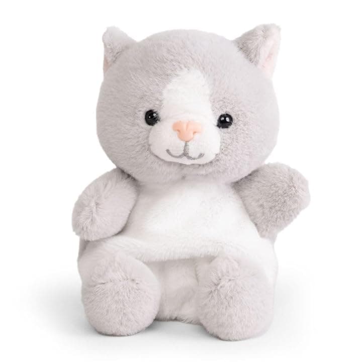 Little Living Nature Snugglies Gatto Peluche – Giocattolo di Stoffa per Bambini, Giocattolo Gatto Morbido e Coccoloso