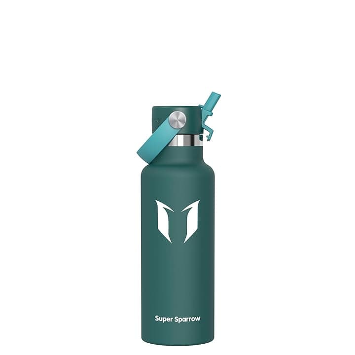 Super Sparrow Borraccia Termica, Acciaio Inox Bottiglia Termica - 350ml, 500ml, 750ml, 1L, 1.2L - Senza BPA Borracce, Borraccia Bambini per Scuola, Sport, Campeggio, Yoga, Palestra, Ciclismo ClimatePartner certified