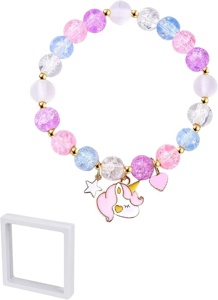 1 PCS Bracciale con Unicorno, Regalo per Ragazzi e Ragazze, Compleanno, Natale, Pasqua,San Valentino, Primo Giorno di Scuola, Asilo, Scuola Materna, Regalo di Laurea