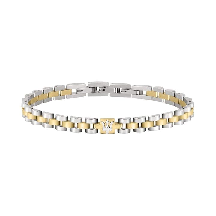 Maserati Jewels Bracciale Uomo, 21 cm, in Acciaio, PVD - JM320AST08