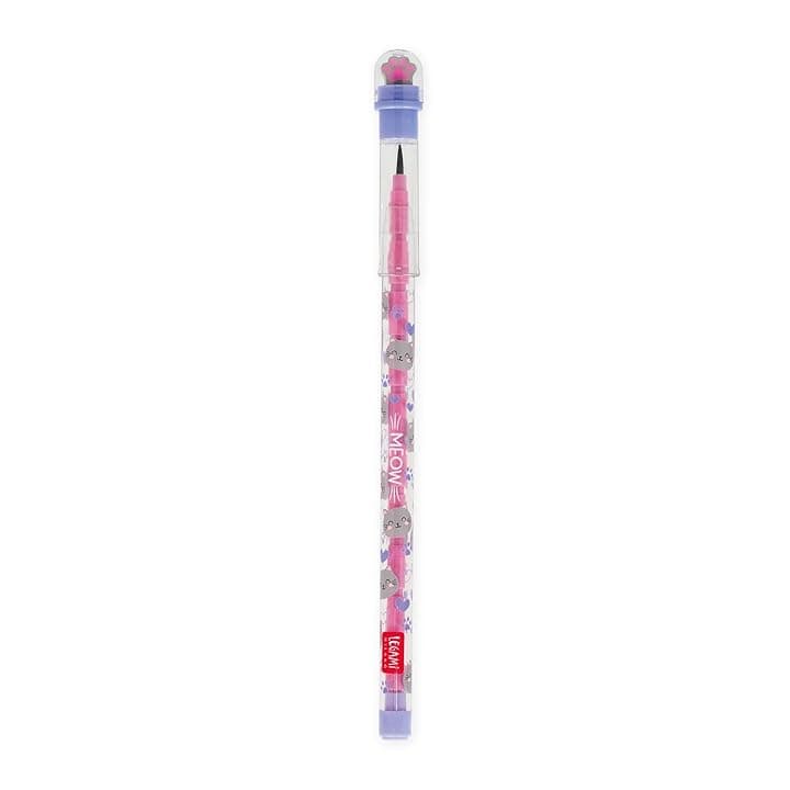 Legami - Matita Impilabile con Gomma Take a Tip, Tema Kitty, 11 Mine 2B, Senza bisogno di Temperamatite, Facile da Usare, Piccola Gomma in TPR Inclusa, in ABS