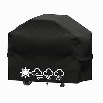 Copertura Barbecue da Esterno,Copri barbecue da Esterno Impermeabile,Telo Copri Barbecue Esterno,Anti Pioggia Polvere Sole Neve Pioggia Feci di Uccelli Tessuto (145X61X117 CM)