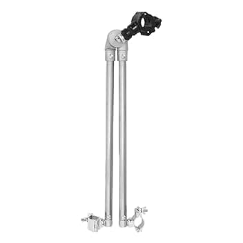 PRETYZOOM Connettore per Rimorchio per Bicicletta in Metallo Resistente con Fibbia, Adattatore con Sgancio Rapido per Carrelli da Campeggio, Compatibile Bici Elettriche e Scooter, per