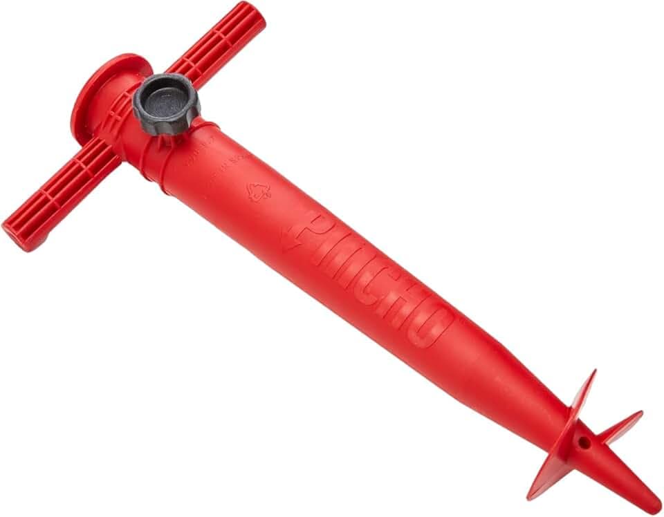 Porta Ombrellone da Spiaggia - PINCHO - Supporto per Ombrellone da Spiaggia, Picchetto Sabbia, Trivella per Arena, Ancoraggio Antivento con Vite Regolabile 35 mm - 31 cm, Leggero e Portatile