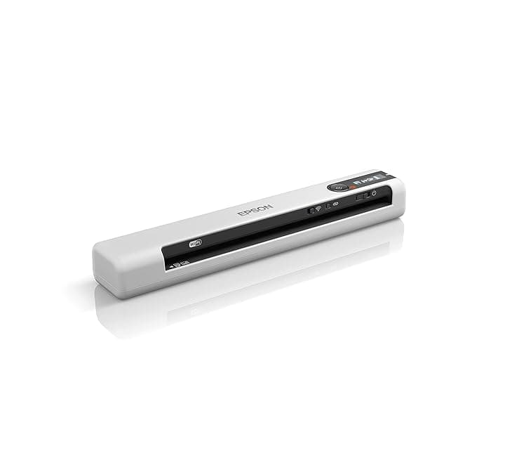 Epson Workforce DS-80W scanner A4 portatile WiFi e batteria, velocità 4 sec a pagina in b/n e colore, peso soli 300 gr, Supporta Scansione Supporti Plastificati