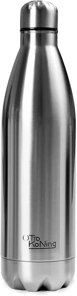 OTTO KONING Borraccia Termica 1 Litro Acciaio Inox, Doppia Parete