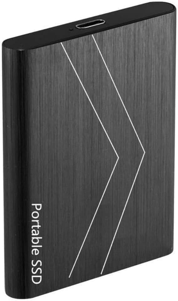 Hard Disk Esterno 2T - 2,5" Ultrasottile Portatile USB Storage per Desktop, Laptop, Chromebook Wii u,TV(Nero)