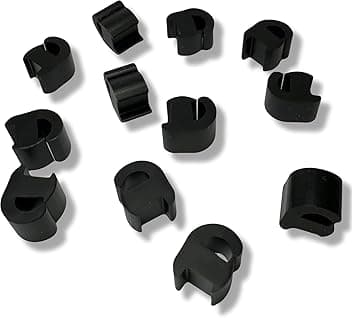 KIT 12PZ GOMMINI PIEDINI IN GOMMA GRIGLIA PIANO COTTURA CUCINA COMPATIBILE CON FRANKE HOTPOINT ARISTON REX ELECRTOLUX ZANUSSI