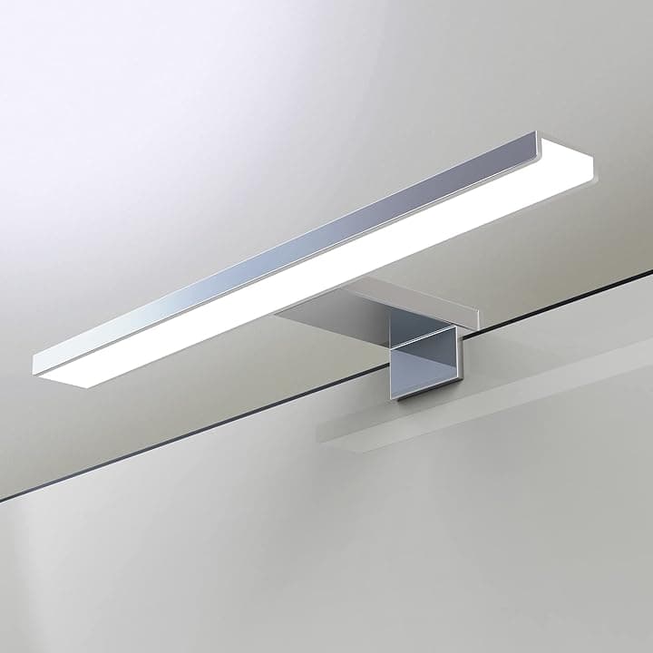30 cm LED lampada da specchio per bagno 7W 490 lumen 230 volt bianco caldo 3000K alluminio completo 3in1 luce per impermeabile IP44