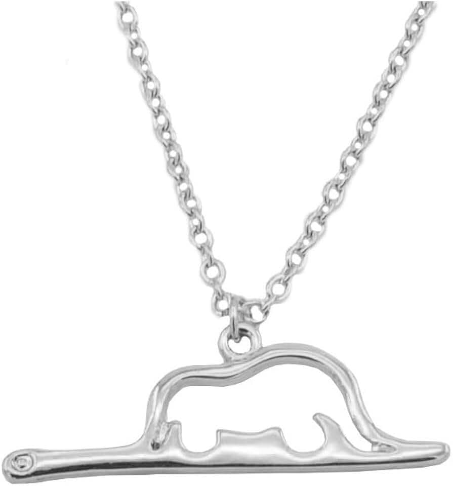 WLL Wllay piccolo principe elefante collana elefante in un fascino serpente collana