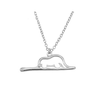 WLL Wllay piccolo principe elefante collana elefante in un fascino serpente collana
