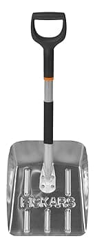 Fiskars Pala da neve, Lunghezza: 71 cm, Alluminio, Nero/Argento, 1000740