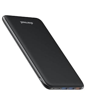 Charmast Power Bank 26800mAh, Caricatore Portatile USB C Powerbank Batteria Ultra Sottile con 3 Ingresso & 4 Uscita Compatibile con iPhone Samsung Huawei Xiaomi HONOR Smartphone Tablet ClimatePartner certified