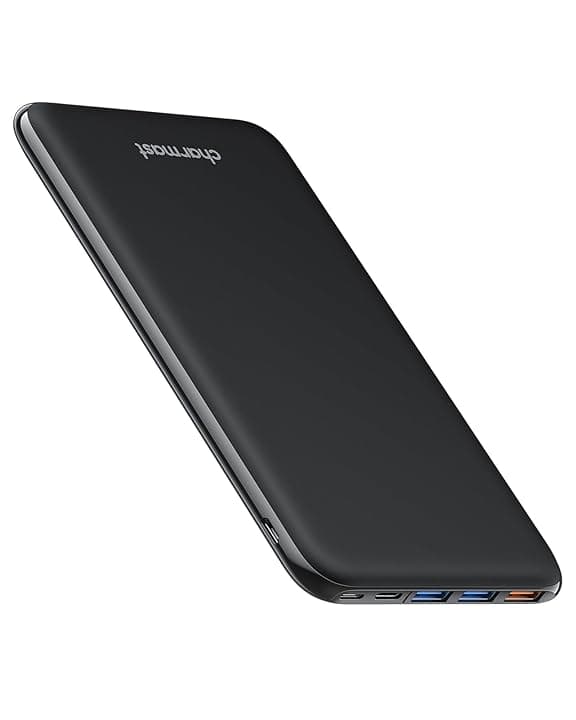Charmast Power Bank 26800mAh, Caricatore Portatile USB C Powerbank Batteria Ultra Sottile con 3 Ingresso & 4 Uscita Compatibile con iPhone Samsung Huawei Xiaomi HONOR Smartphone Tablet ClimatePartner certified