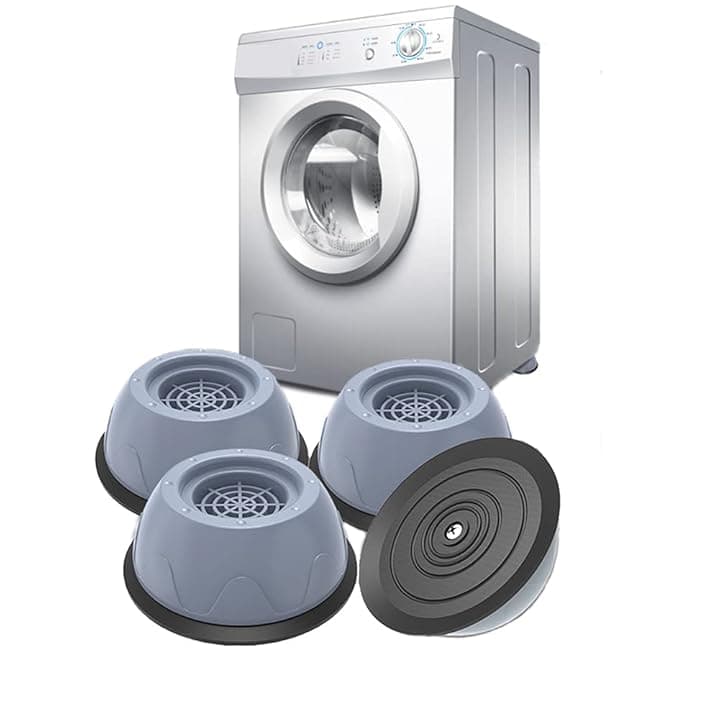 Anti vibrazione tampone, piedi macchina per llavare, 4 pezzi, tappetino antiderapant lavatrice, ammortizzatore, lavatrice, per lavatrice, pattini in gomma, antiscivolo, stabilizzatore, piedistallo