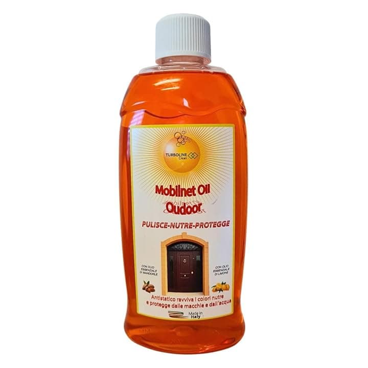Mobilnet Oil Esterni, Olio per Legno Esterno, Protegge da Pioggia e Raggi UV, Nutriente, 500ml