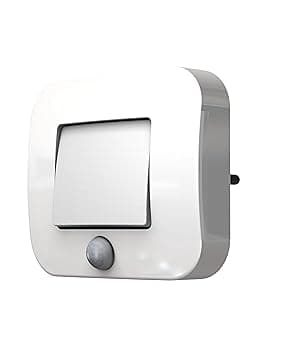 OSRAM LUNETTA Luce notturna con sensore Hall bianca; sensore di movimento; sensore di luce diurna; Tecnologia LED; Grado di protezione IP20; Potenza assorbita: 0,7 W; inserto presa
