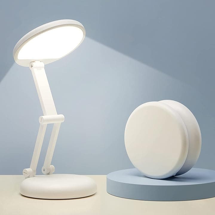 One Fire Lampada da Tavolo senza Fili, Ricaricabile con 3600mAH Batteria, Lampada da Comodino Portatile & 9 Luminosità Dimmerabile, Abat Jour da Comodino, Poldina Lampada, Lampada LED