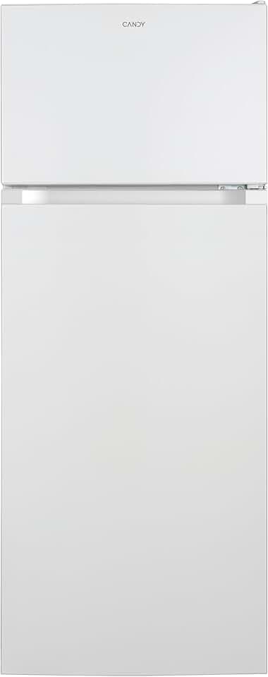 CANDY Frigorifero Doppia Porta, Libera Installazione, 211 Litri, 41 dB, Porte reversibili, Crisper, Cassetto Frutta e Verdura, Bianco, AxLxP 143x54x55,1cm CDG1S514EW
