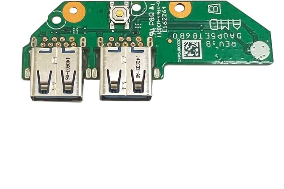Gintai Doppia Scheda USB con Pulsante di accensione per HP 15-EF 15-DY 15-FQ 15-EQ 15S-EQ 15S-FQ L84052-001 L63580-001 L84052-001 DA0P5ETB6B0 DD00P5TB6D0 DA0P5DTB8B0