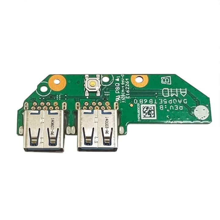 Gintai Doppia Scheda USB con Pulsante di accensione per HP 15-EF 15-DY 15-FQ 15-EQ 15S-EQ 15S-FQ L84052-001 L63580-001 L84052-001 DA0P5ETB6B0 DD00P5TB6D0 DA0P5DTB8B0