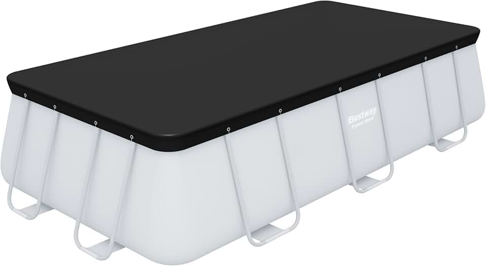 Bestway 58232-7 Copertura rettangolare per piscine fuori terra da 404x412 o 404x201 cm