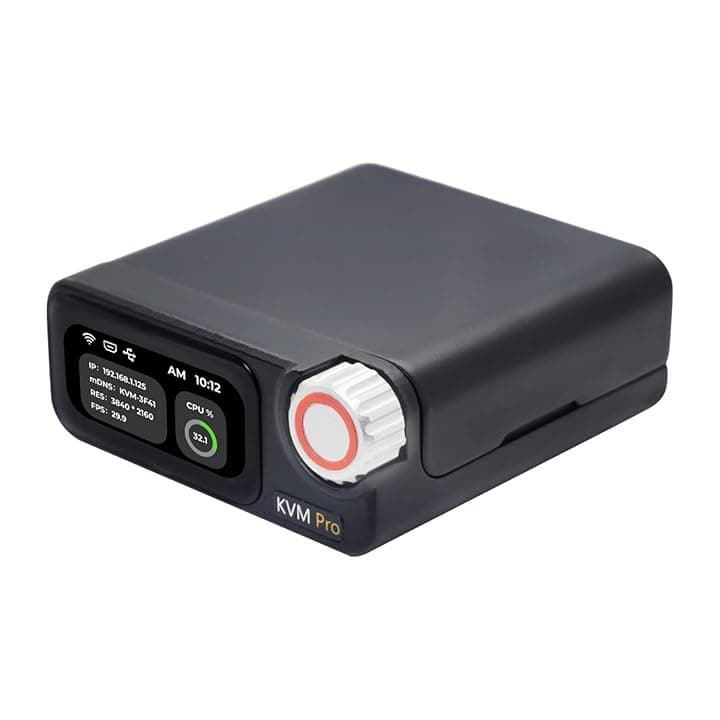 Sipeed NanoKVM Pro Nano 4K KVM over IP, 2x A53 CPU 1GB LPDDR4X 32GB eMMC, 1000M Ethernet POE WiFi 6, per server remoto ATX Power Control Batch Management (Desk,ETH POE WIFI,LED Strip)