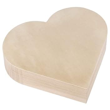 Rayher Rayher 62841505 Box-legno cuore, FSC Mix Credit