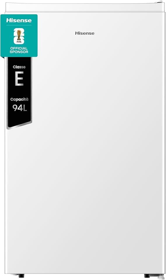 Hisense MUR48092E Frigorifero Monoporta, Classe Efficienza Energetica E, Bianco, 94 Litri, Zona Freezer 0 star