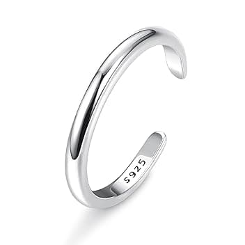 ORAZIO S925 Anello Piede in Argento Sterling per Donne Freccia Infinita Vintage Nodo Celtico Margherita Fiore Anelli da Punta Regolabili Anelli da Punta Estate Spiaggia Piedi Set Gioielli ClimeCo Certified
