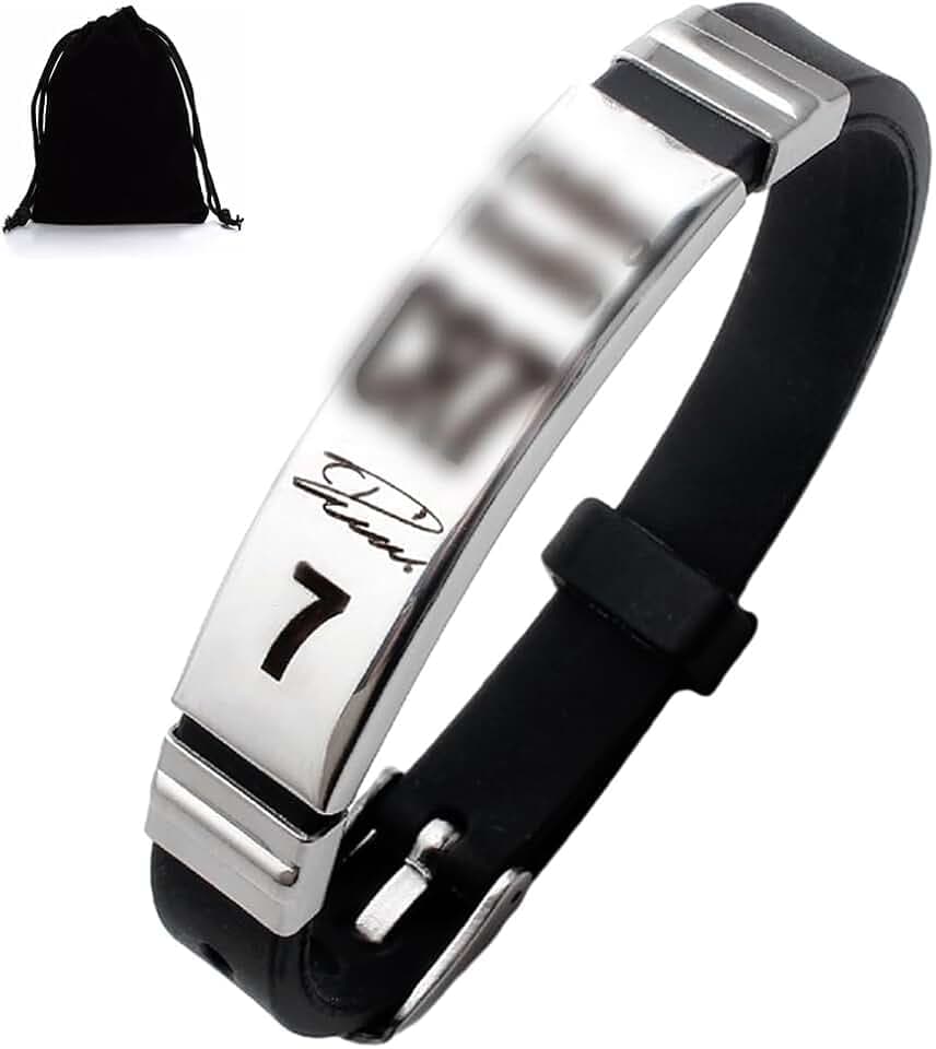 IKOPFLN 1 Pezzi Idee Regalo Ragazzo,Braccialetto di Calcio Basketball per Ragazzi, Regali Compleanno Natale per Figli, Nipoti Fratelli, Regalo Ragazzo 8 9 10 11 12 13 14 15 Anni Maschio Bracciale Bambino