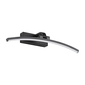 YHTlaehLuci da specchio Illuminazione bagno Lampada da specchio da bagno nera da 10 W 720 lumen bianca neutra 4000 K IP44 Impermeabile senza sfarfallio per Lunghezza del prodotto: 40 cm