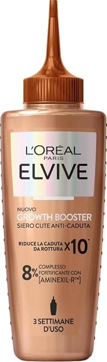L'Oréal Paris Elvive Siero Cute Anti-Caduta, Per Capelli Tendenti alla Rottura, Rinforza i Capelli Esistenti e Ne Stimola la Crescita, Con Complesso Fortificante Aminexil-R, Growth Booster, 102 ml