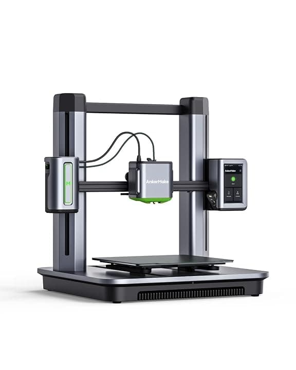 AnkerMake M5 Stampante 3D FDM, 5 Volte Più Veloce ed Extra Intelligente, Riduzione dei Tempi di Stampa del 70%, Dettagli Uniformi di 0,1 mm, Monitoraggio della Telecamera AI Integrato