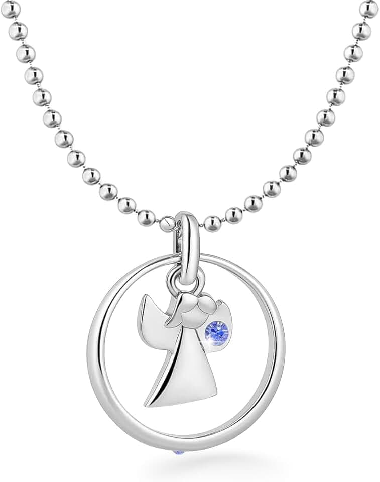 fish Collana per battesimo ragazza/ragazzo/argento/oro, anello per battesimo con angelo custode, ciondolo a forma di angelo custode, collana per bambini, regalo per battesimo e nascita
