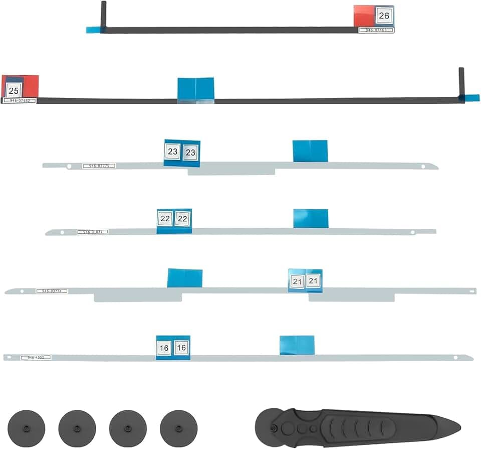 Strisce adesive di Ricambio per Schermo LCD, Kit di Riparazione Professionale Compatibile con Apple iMac 27" A1419 Retina 2017 2019 2020 (con Strumento di Apertura)