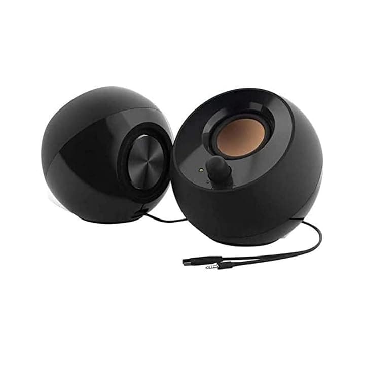 Sistema di altoparlanti desktop moderno Creative Pebble con alimentazione USB 2.0 (Nero)
