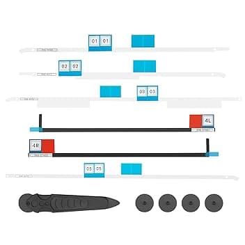Kit di Maniglie della Ruota di Apertura del Nastro Adesivo Adesivo dello Schermo di visualizzazione LCD, Compatibile per Apple iMac 21.5 "A1418 Retiona 2012-2015